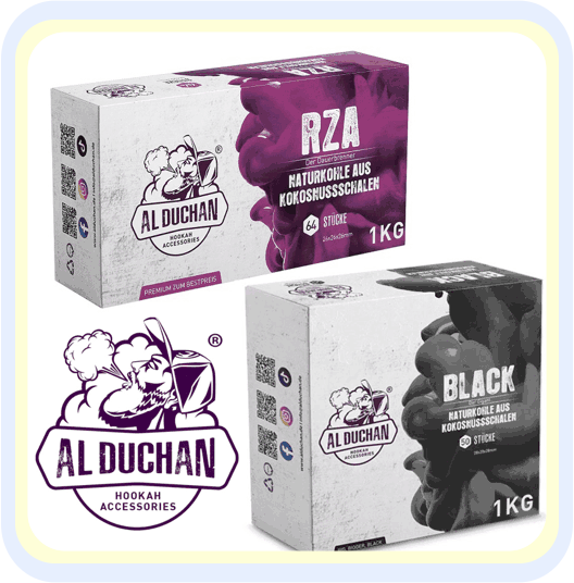 AL DUCHAN PREMIUM SHISHA KOHLE 26x26mm und 28x28mm